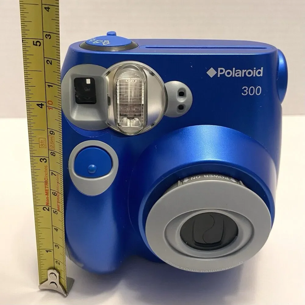 Polaroid 300 Blue Instax Mini Instant Camera With Film, Batteries Tested Works